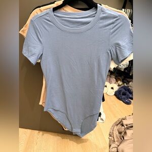 Amazon Light Blue Short Sleeve Bodysuit